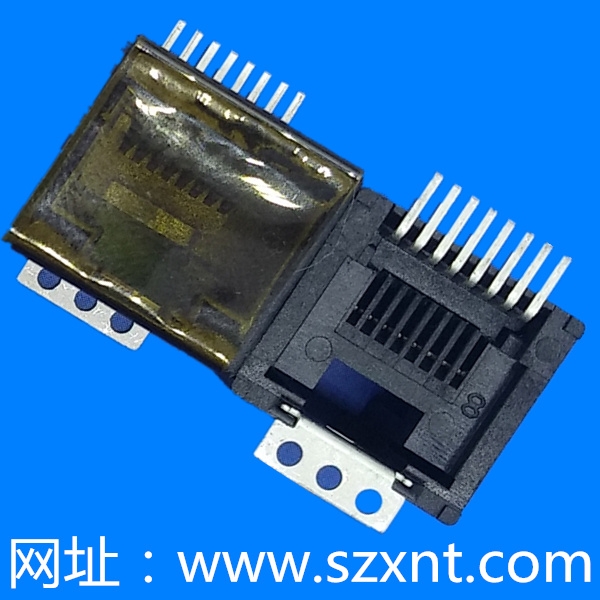 香港RJ45 板上全貼 無(wú)鐵殼
